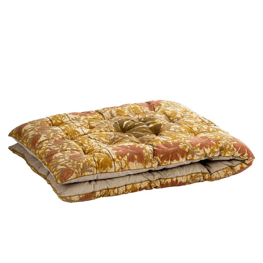 Matelas brodé SUZANE imprimé 70x180 coloris chaud