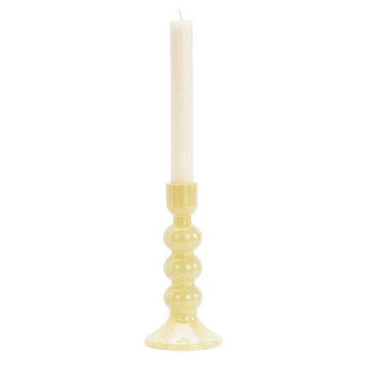 Bougeoir en verre ANITA teinte miel