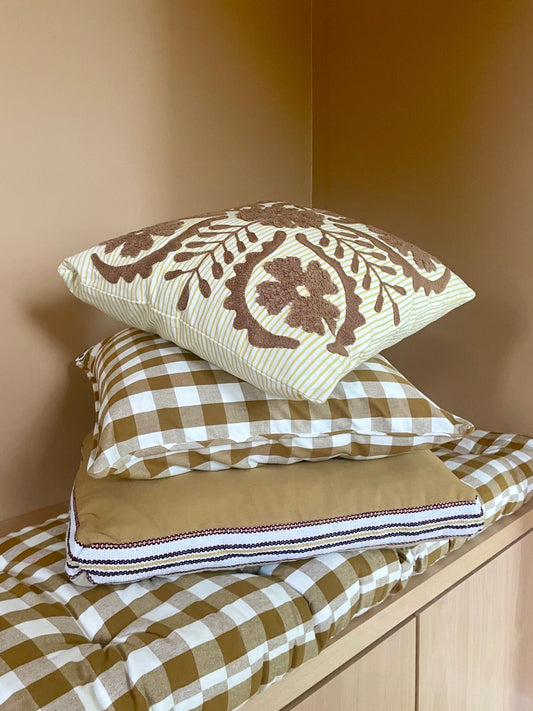 Housse de coussin vichy ANNA 50x50