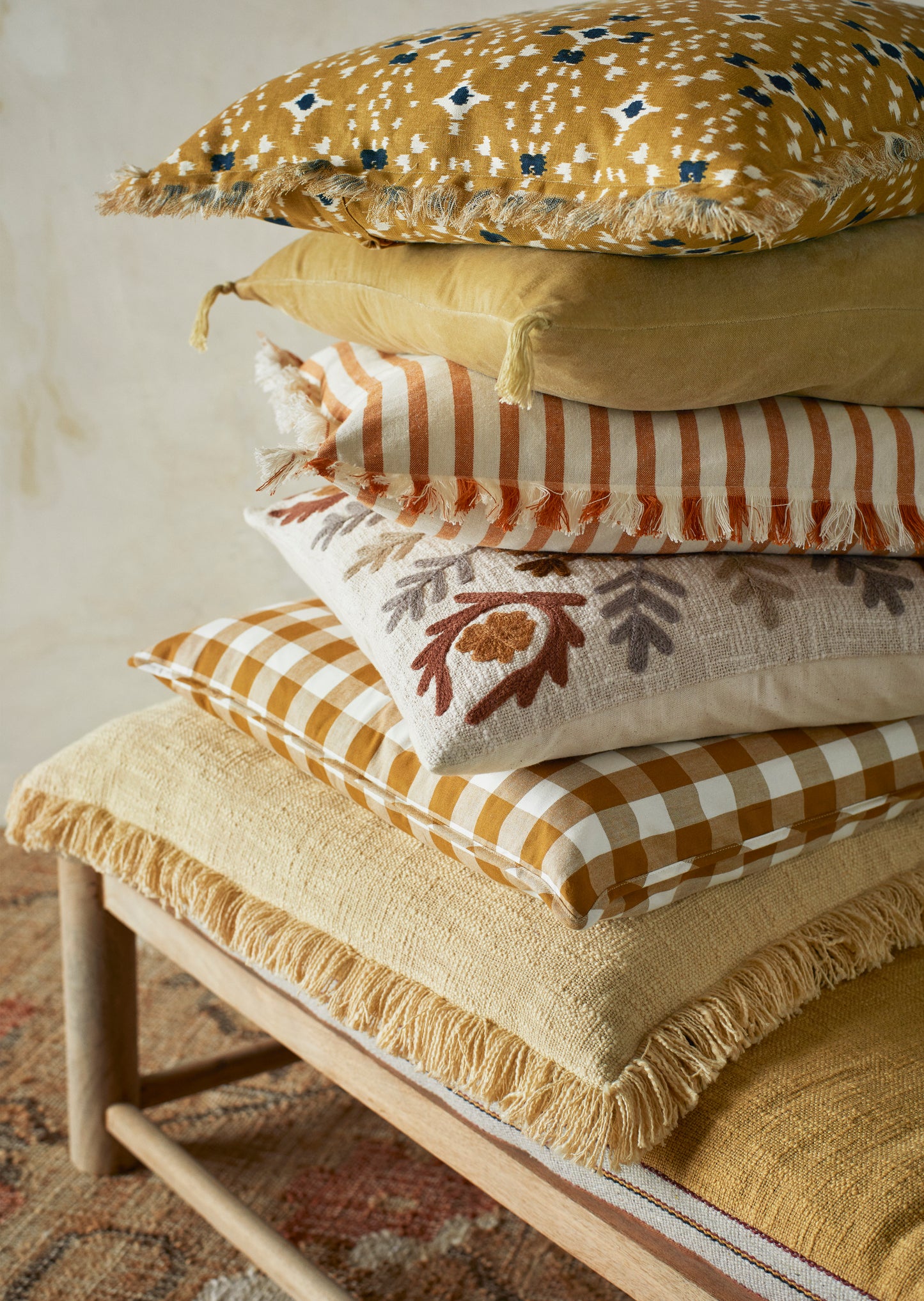 Housse de coussin vichy ANNA 50x50