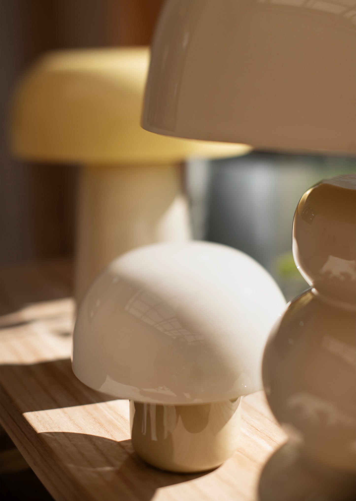 Lampe de table champignon émaillée MAUD